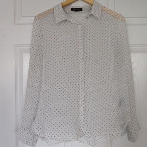 Women's black and white polka dot Blouse